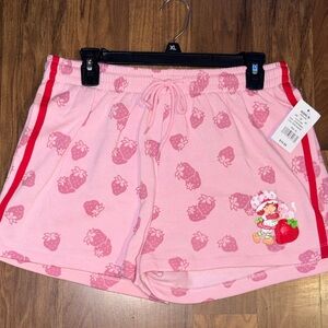 Strawberry Shortcake/Pink Shorts with Strawberry Pattern